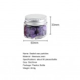 Colorful Octagonal Wax Seal Beads - Pastel Wax Sealing Beads in Jar Set